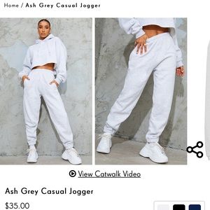 Misguided joggers dark grey